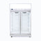 Bromic Flat Glass 2 Door 976L LED Upright Display Freezer  - UF1000LF